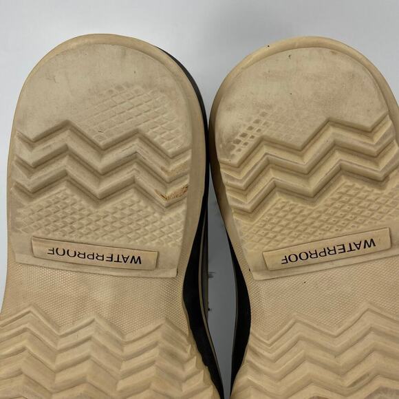 Sorel Joan of Arctic Snow Boots Leather Rubber Faux Fur Waterproof Black Size 7 - Picture 10 of 13